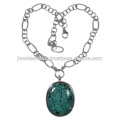 Bijouterie en bijoux en argent sterling 925 en talon turquoise tibétain